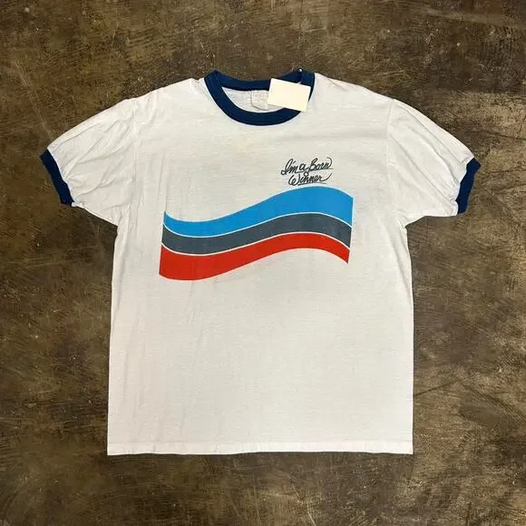 VTG 80s Pepsi ringer T-shirt - Picture 1 of 7